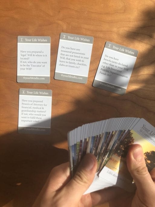 Your Life Wishes cards provoke thoughtful conversations about death