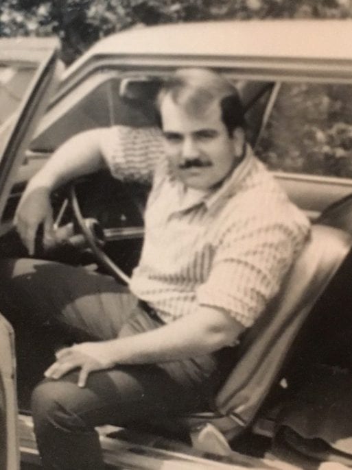 Louie in his Chevy before grief took over