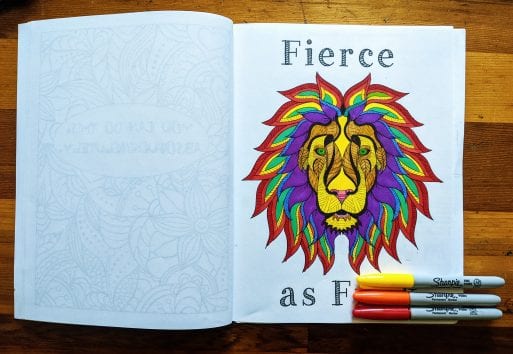 Excerpt from "f*ck cancer" an adult coloring book for people with cancer