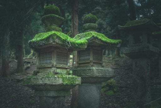 Image of ancient temple symbolizing a poem by Confucious poet Du Fu 