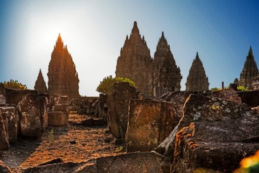 Image of abandoned temple symbolizing impermanence of life