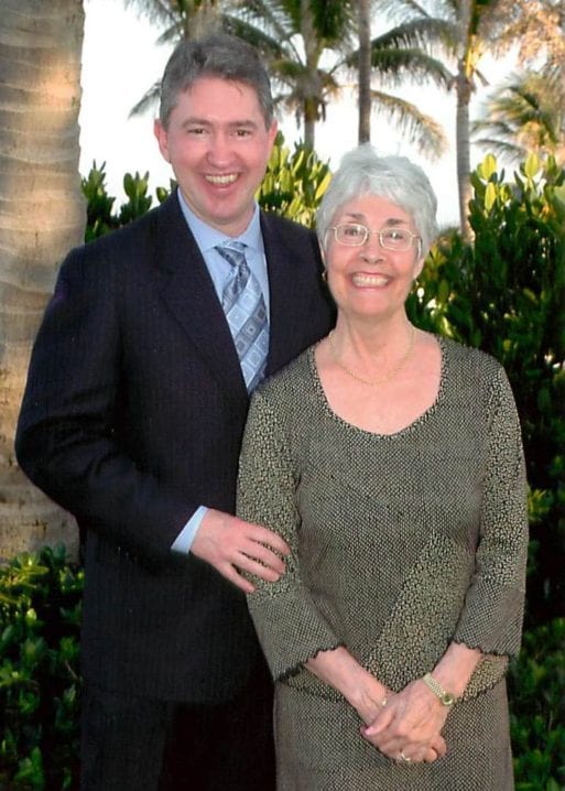 Kevin Jameson with his spouse, Ginny, who suffered from dementia.