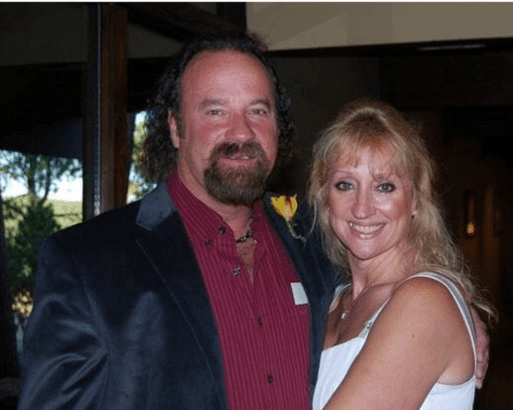 Tami Reeves poses with the man she married whose former wife had dementia.