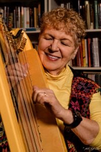 Edie Elkan, founder of Bedside Harp