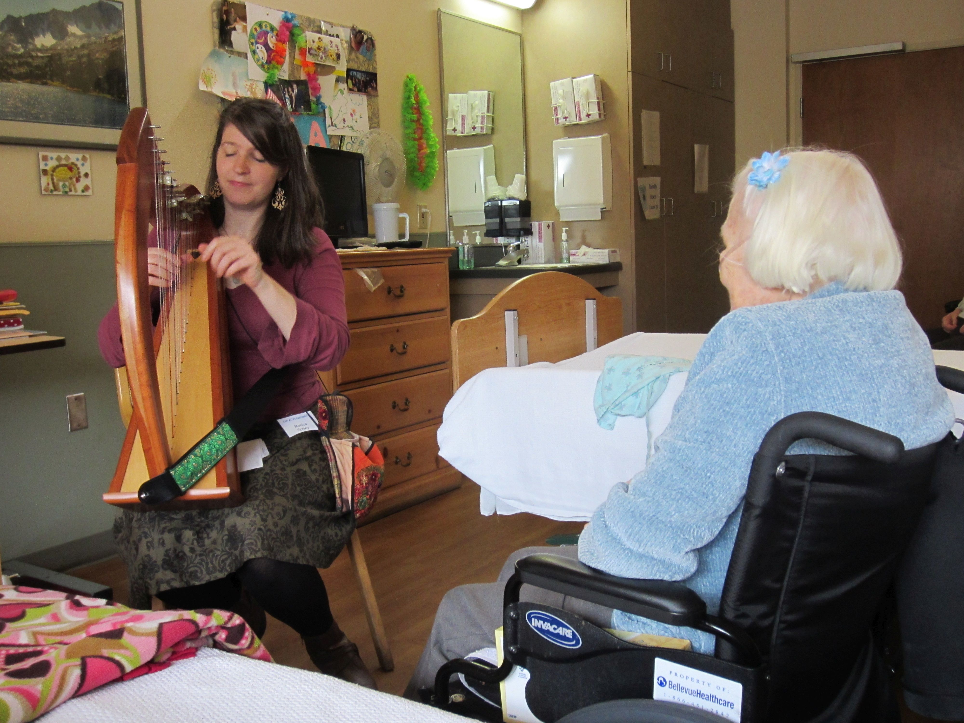 Harpist Monica Schley, conscious dying