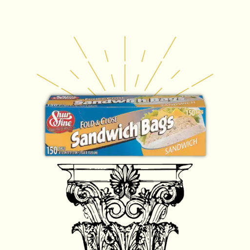 Sandwich bag box memorial
