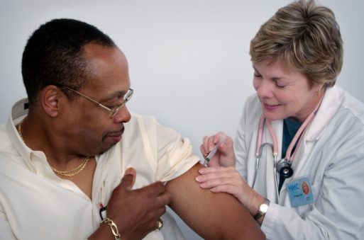 Nursing Home Employee Receives Vaccine