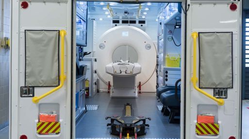 interior of mobile stroke unit