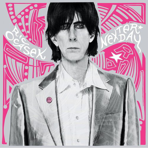 Ric Ocasek appears against a pink pattern on the album cover for "Nexterday," which contains the song "Silver."