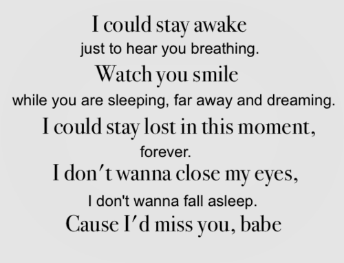 song lyrics to a love song by Aerosmith