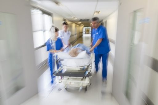 patient on stretcher after opioid tapering