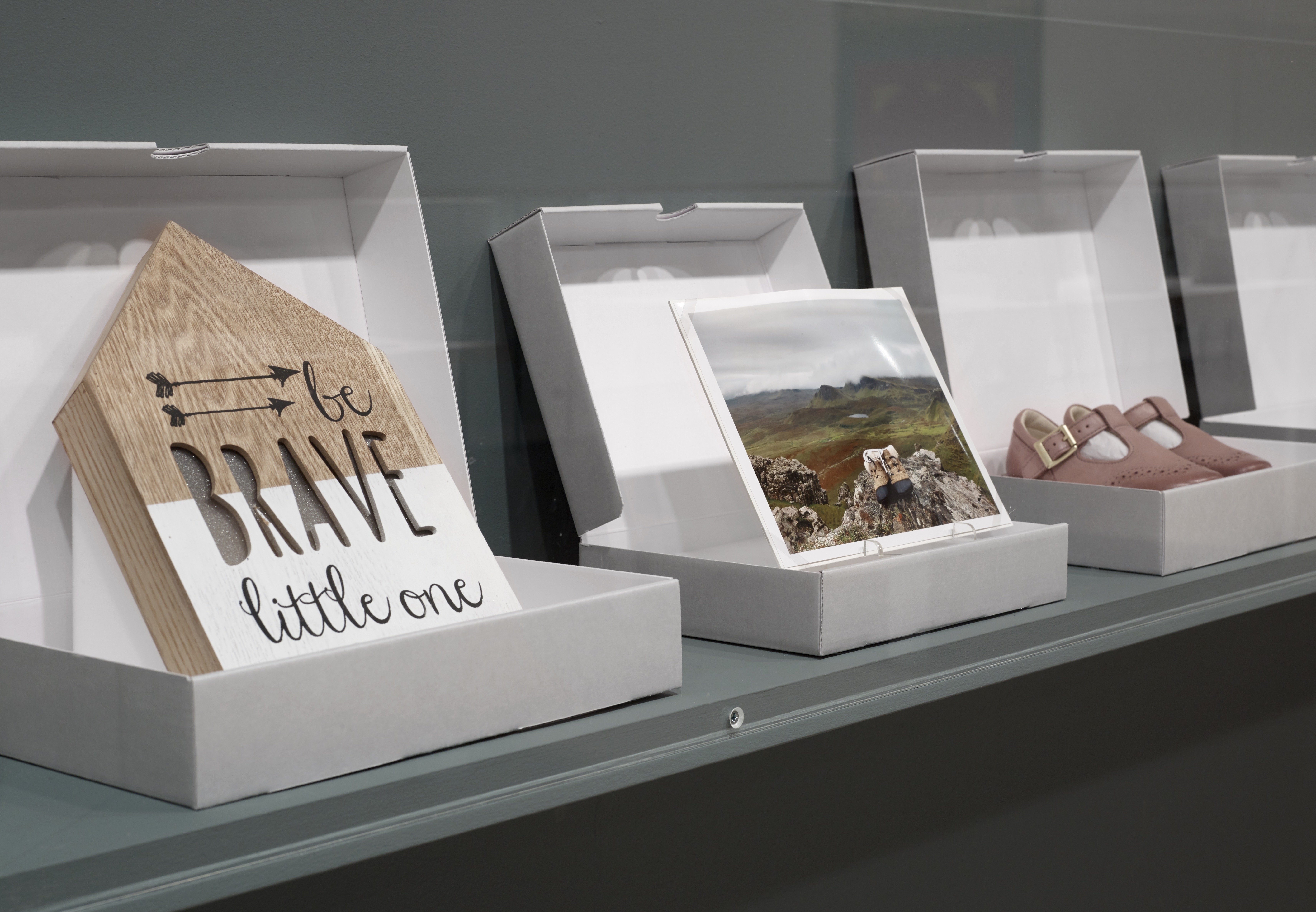 Display from the Still Parents exhibit about baby loss