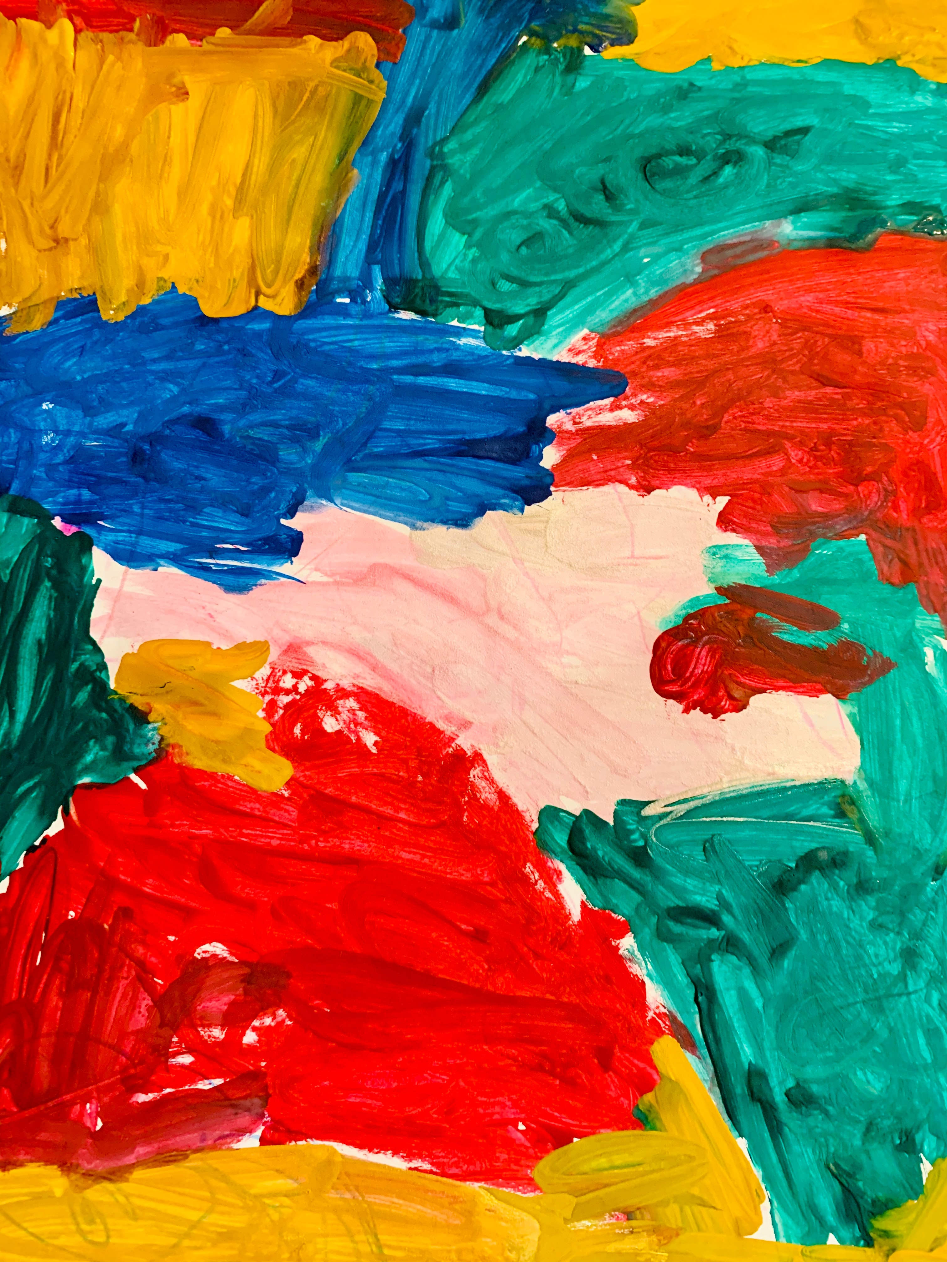 a finger painting on paper