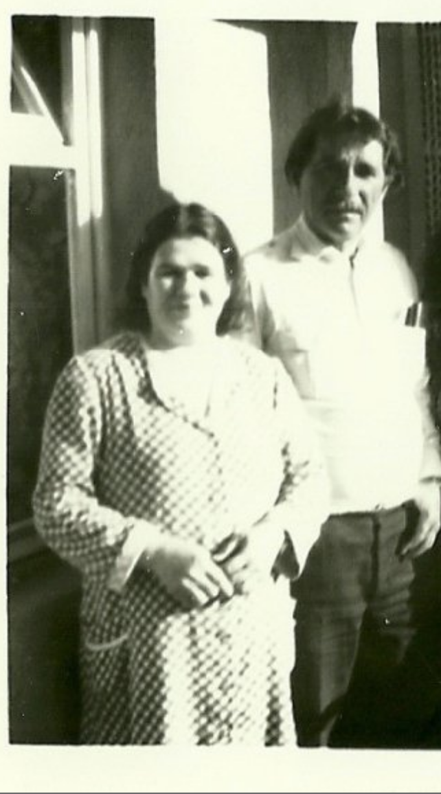 my grandparents on their balcony