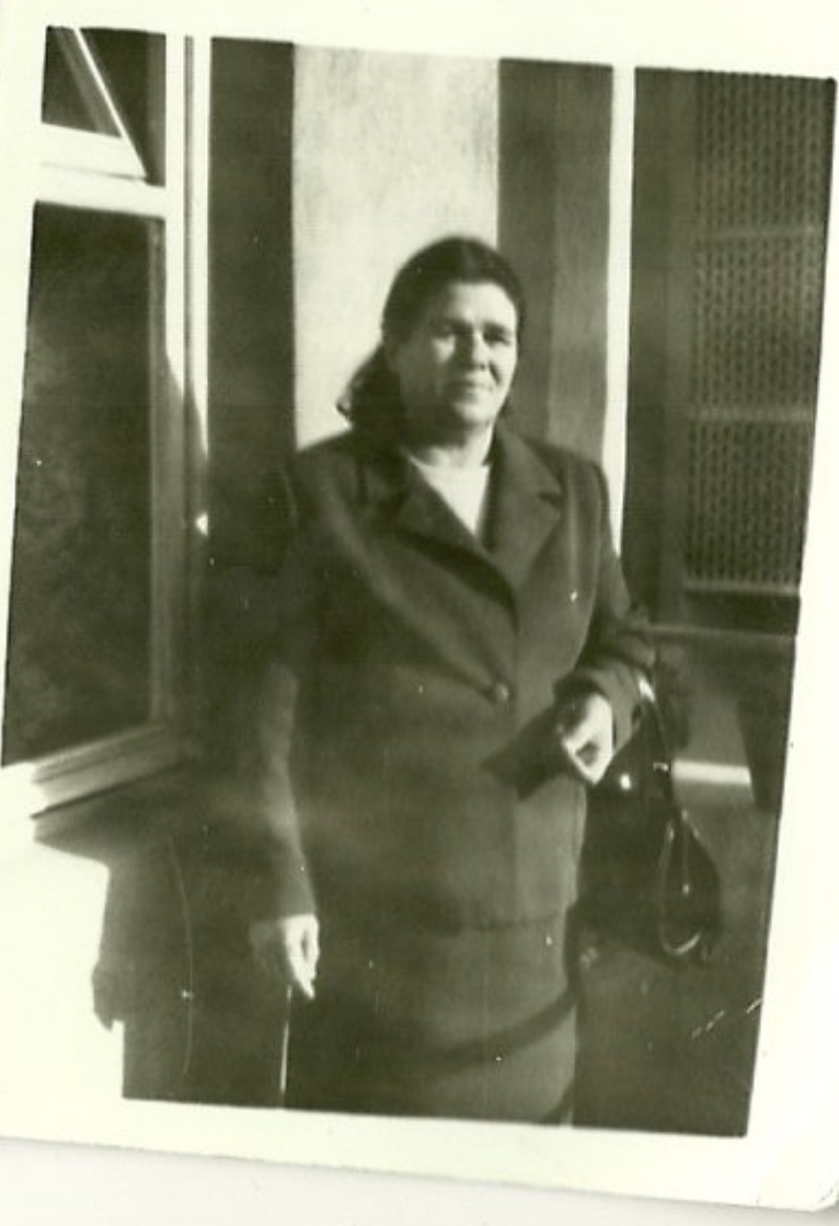 My grandmother in her best suit