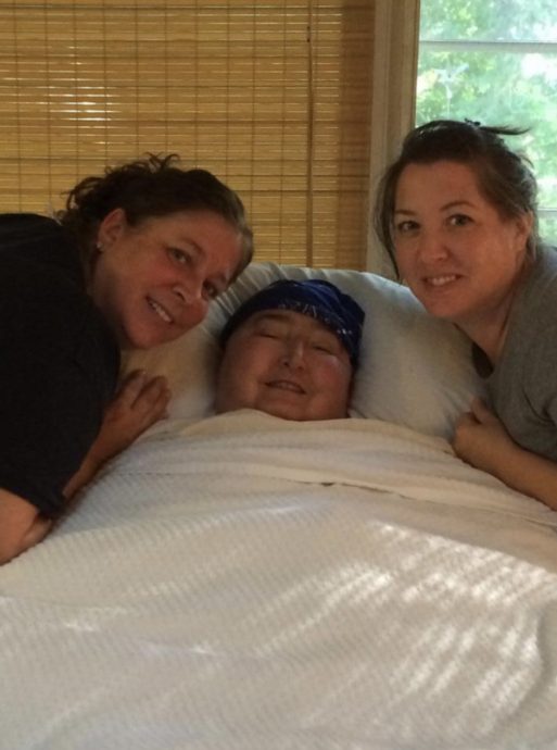 hospice massage therapist Julia comforts her dying aunt