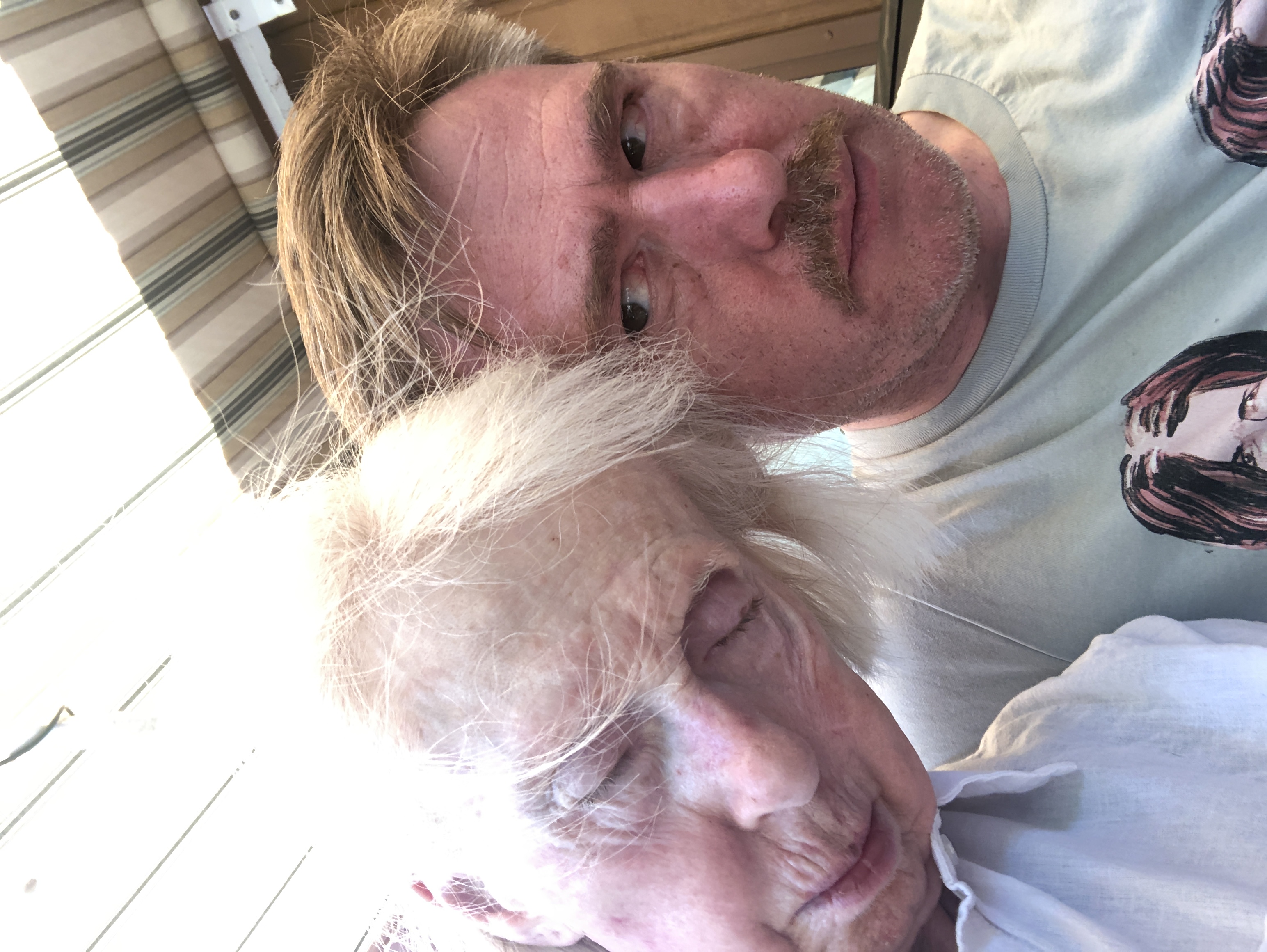 Gavin and his mom Donna, the "star" of Let's Not Be Kidding