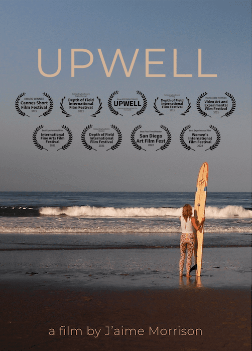The movie poster for the film, "Upwell," about processing grief through movement.