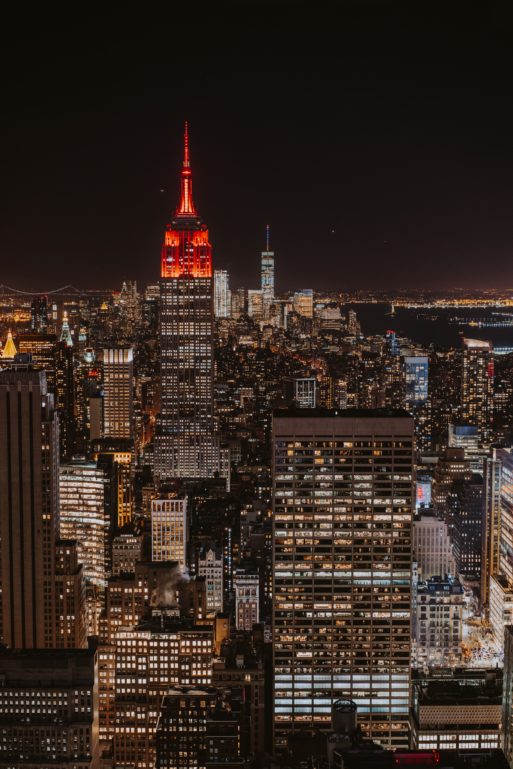 bright lights big city Manhattan skyline