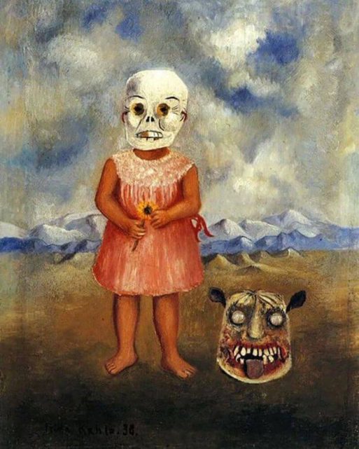 Girl with the Death Mask by Frida Kahlo