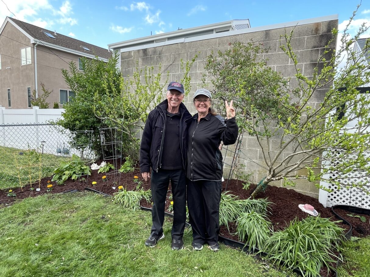 tending a garden in NJ