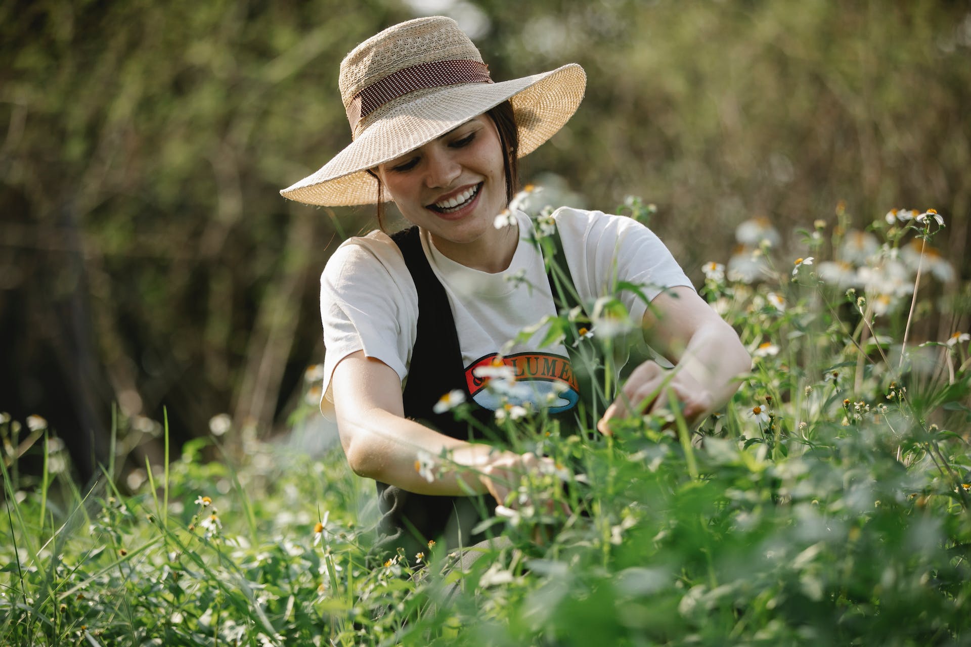 tending a garden