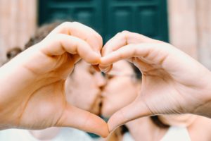 kissing couple