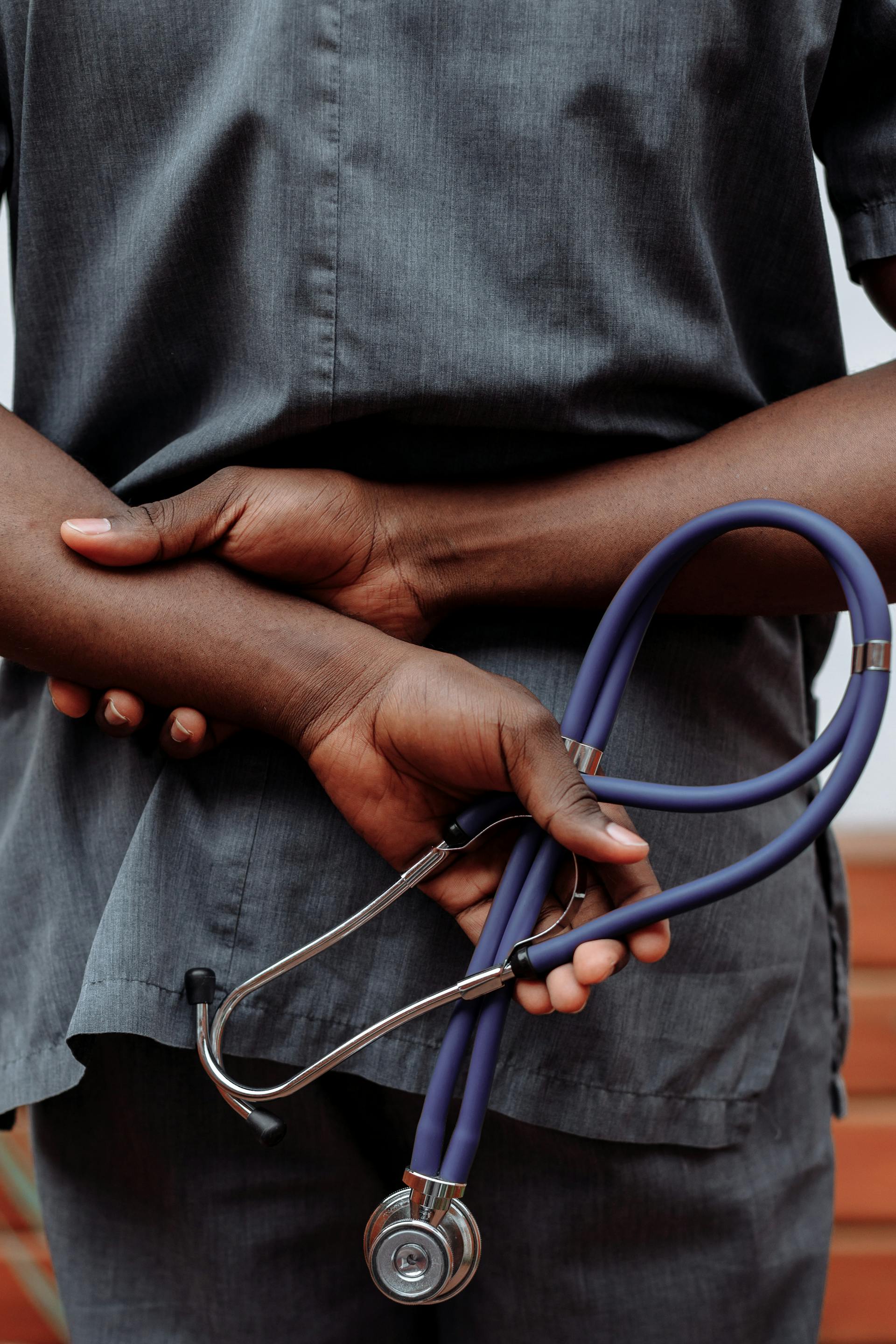 black doctor with stethoscop