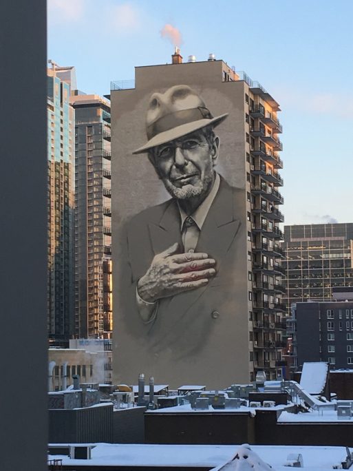 Leonard Cohen Mural, the musician said goodbye in a letter