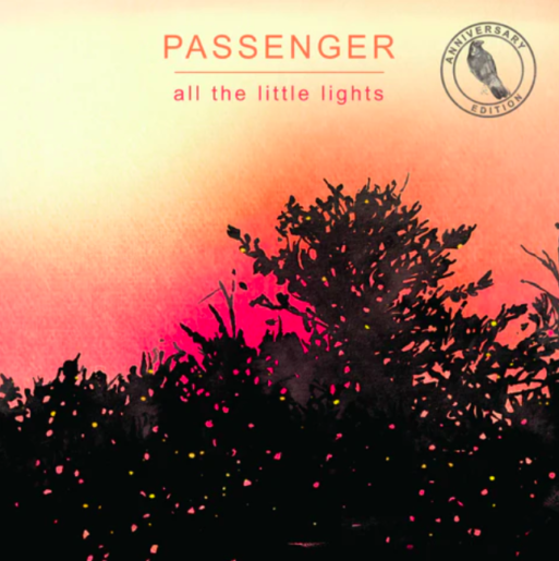Trees stand in silhouette against a brilliant sunset on the cover for Passenger's album containing "Life's for the Living."