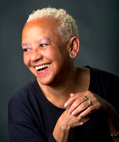 A portrait of the poet Nikki Giovanni who wrote "Legacies"