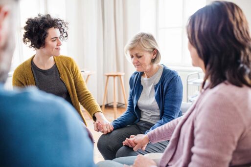 bereavement support group four women