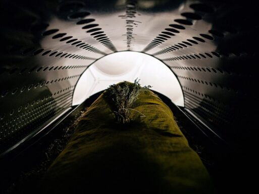 A body in the stages of composing at a facility in Seattle, WA.