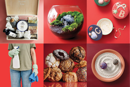 a thoughtful collection of holiday gift ideas for a loved one who is grieving