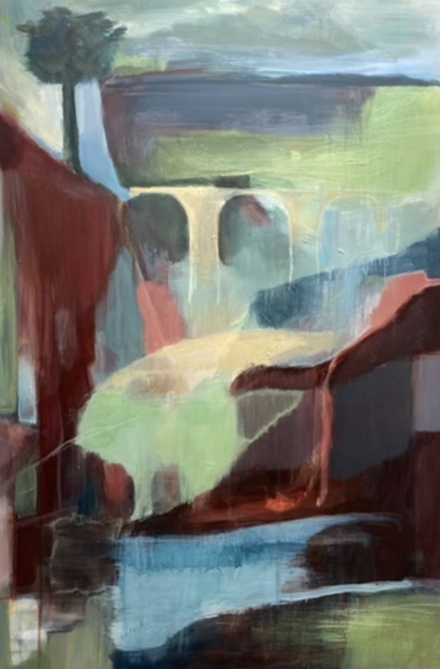 abstract painting that captures a sense of absence and longing