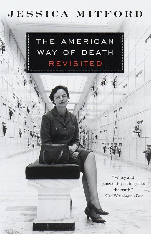 Book cover to the american way of death by jessica mitford - the iconic book exposing the funeral industry