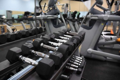 dumbells in a gym help ward off dementia