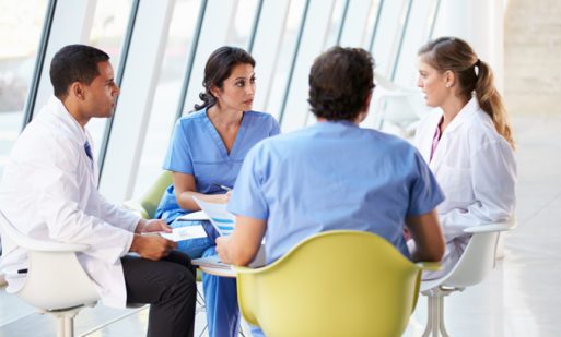oncology and palliative care huddle for mutual support