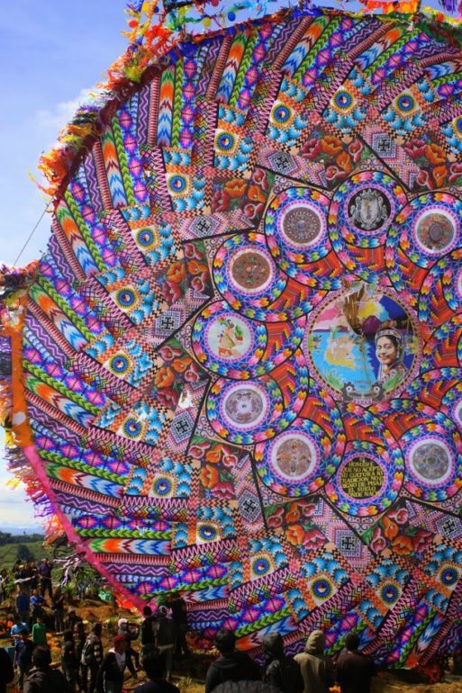 One of the giant kites of Guatemala